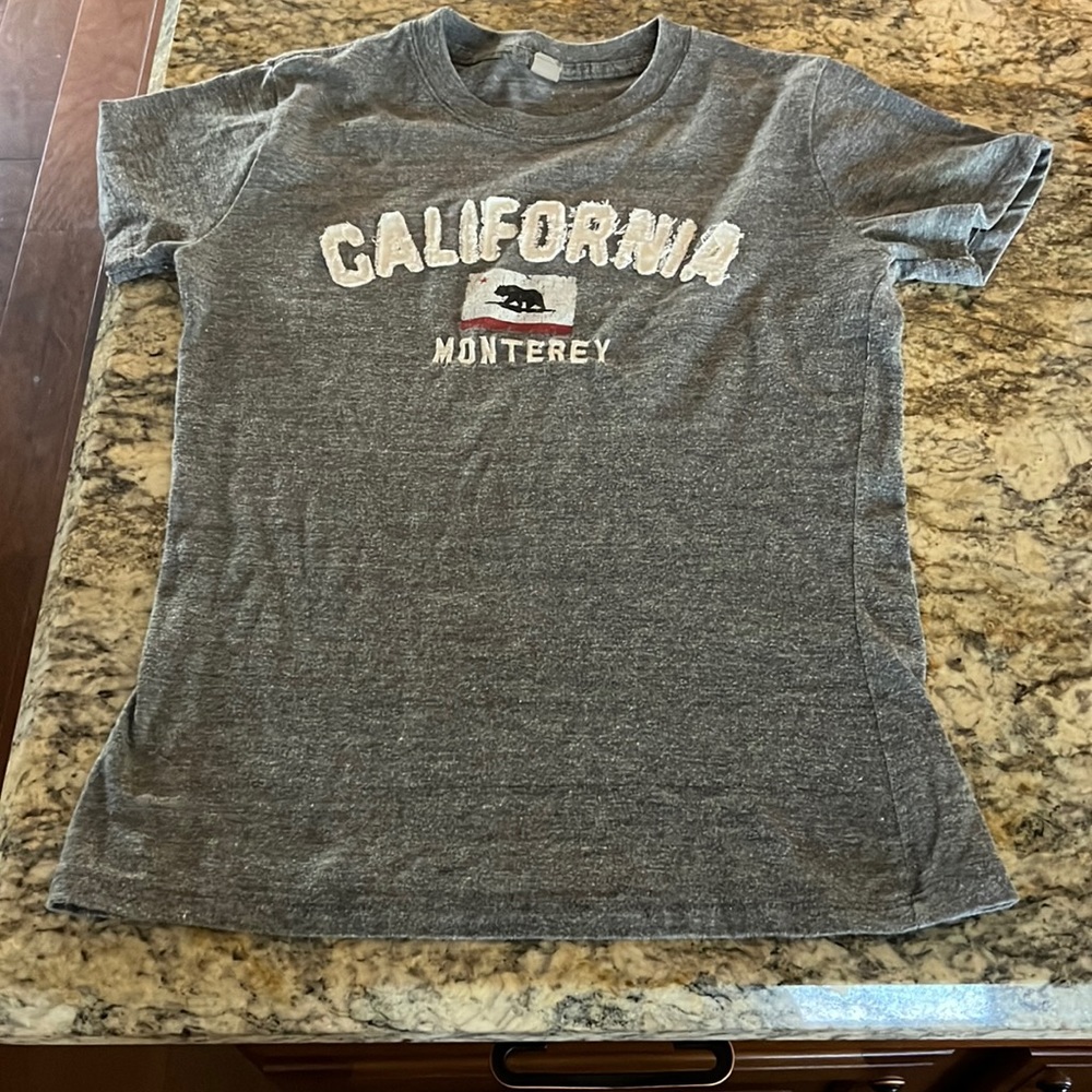 California Monterey Bay Tee Shirt Gray